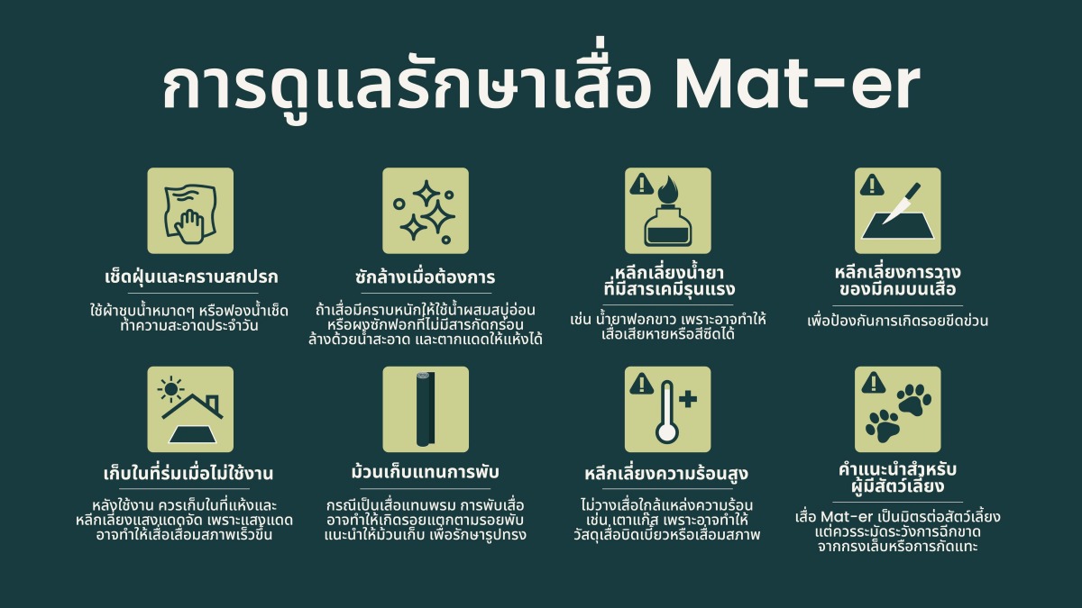 ประโยชน์ของเสื่อแทนพรม Mat-er ประโยชน์ของเสื่อแทนพรม Mat-er